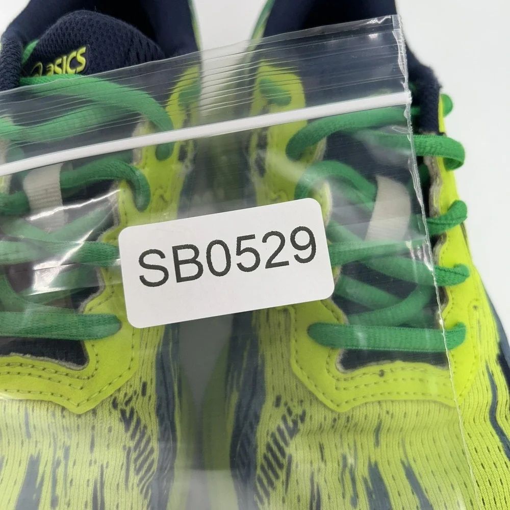 ASICS Noosa Tri 14 Shoes Size 5.5 Hazard Green Colorblock Running Sneakers Teens - Picture 14 of 14
